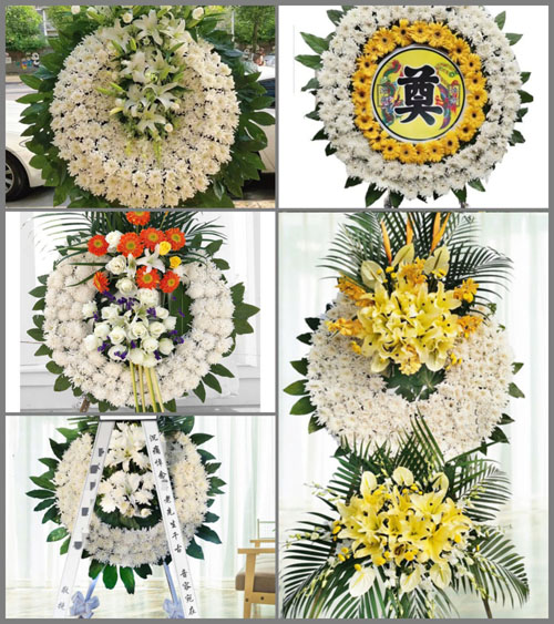 四川成都金堂县广兴镇何家沟村花圈速递